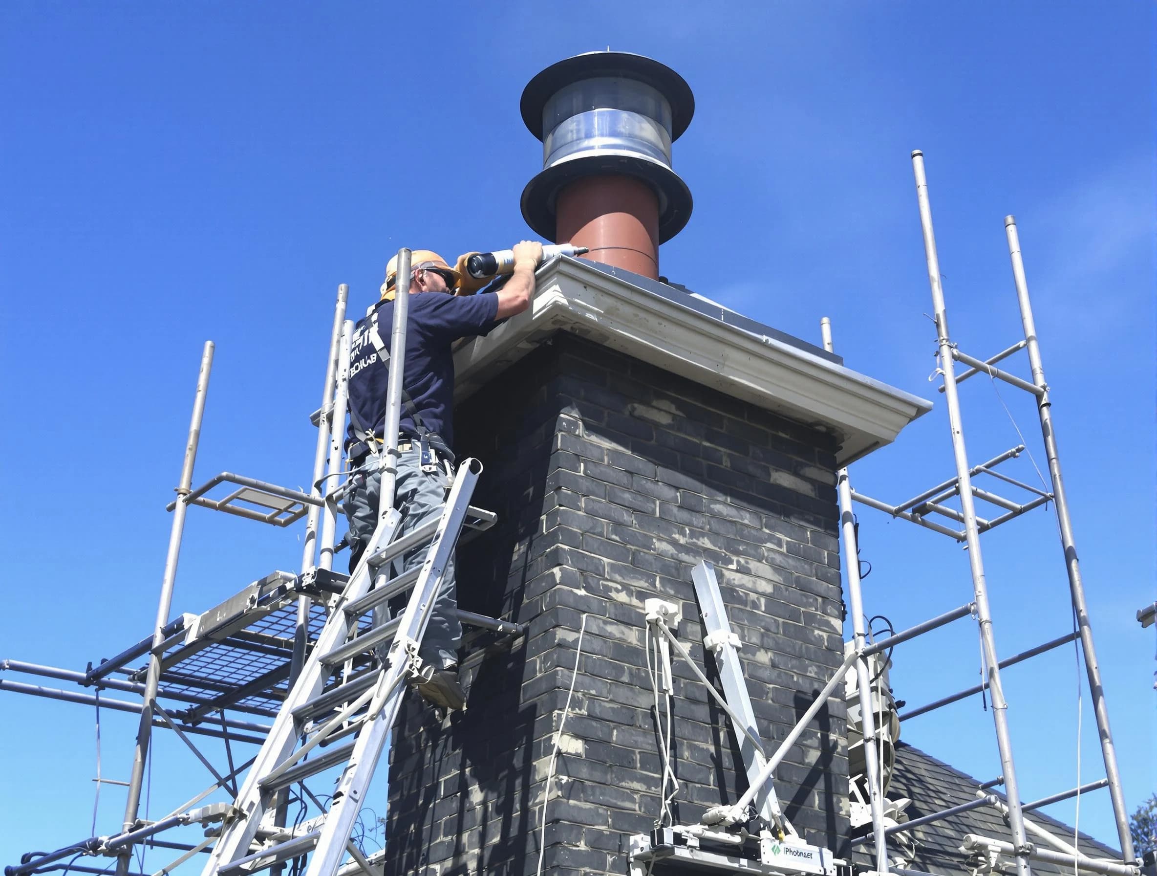 Sturdy chimney crown finished by Bernards Chimney Sweep in Bernards, NJ