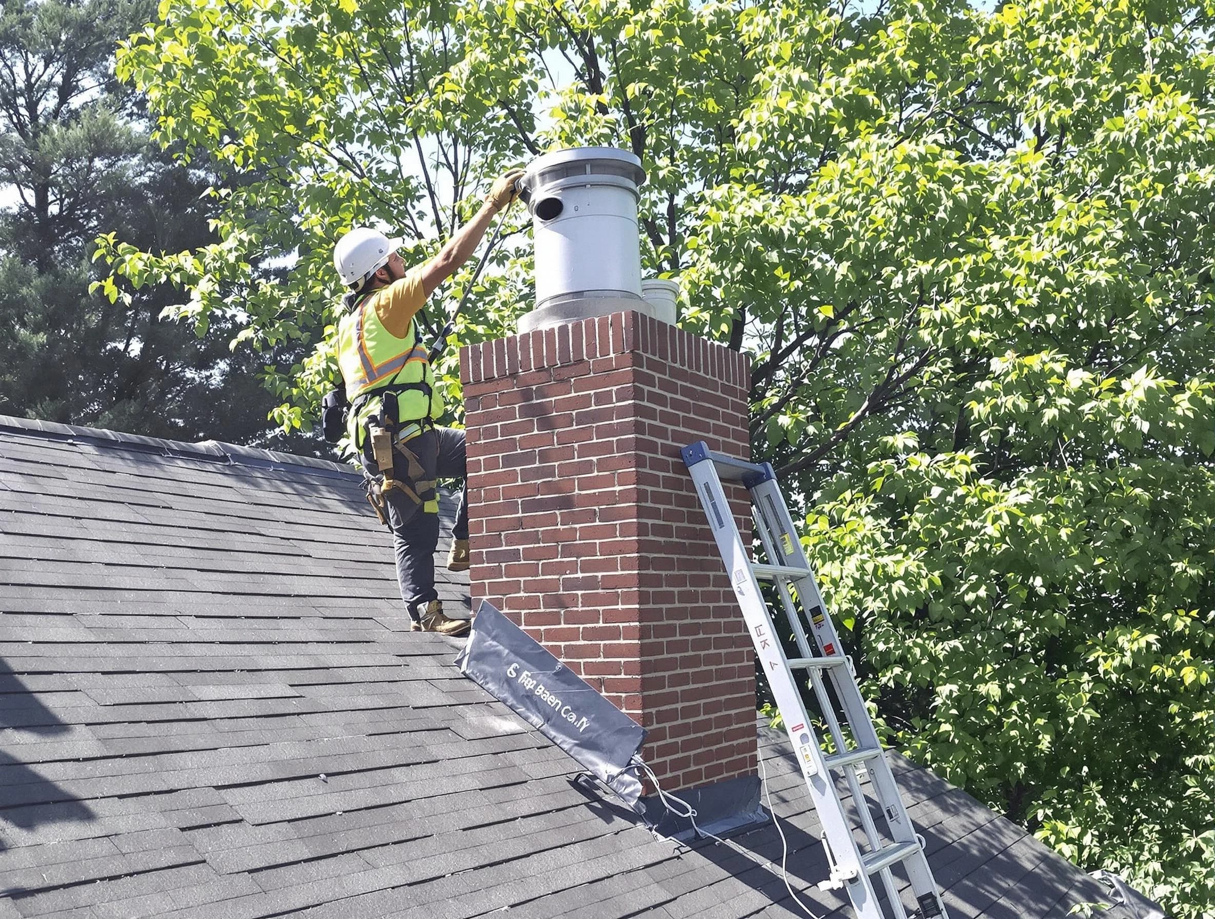 Chimney liner inspection by Bernards Chimney Sweep in Bernards, NJ