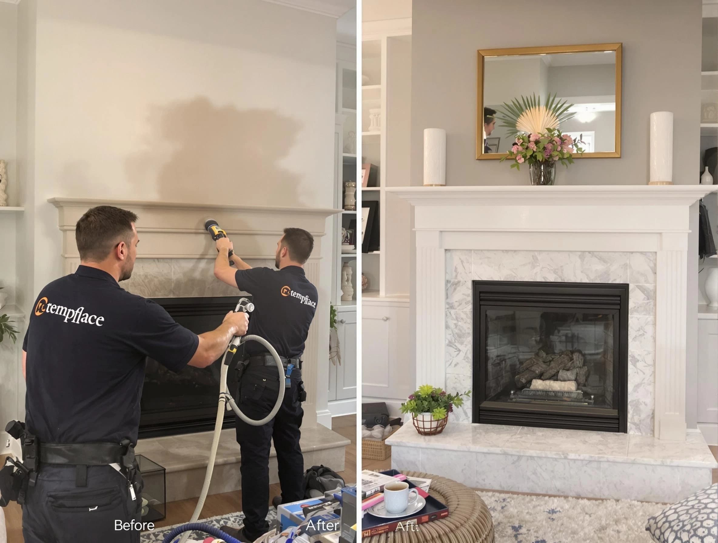 Professional soot removal by Bernards Chimney Sweep team in Bernards, NJ