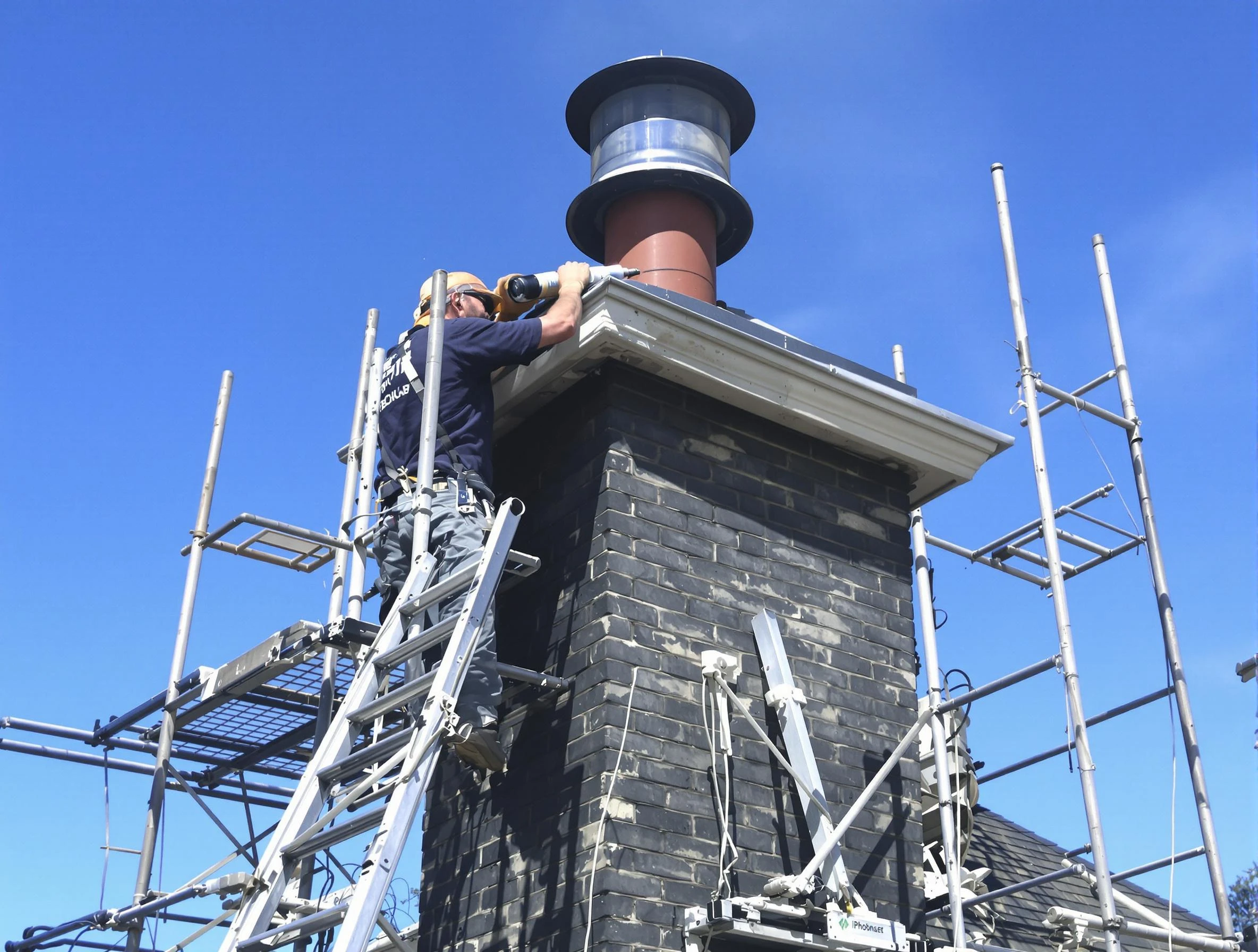 Sturdy chimney crown finished by Bernards Chimney Sweep in Bernards, NJ